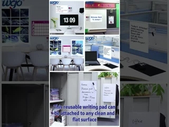 সবচেয়ে মসৃণ সারফেস অন্তর্ভুক্ত প্লাস্টিকের উপর রিপজিশনযোগ্য স্টিকি ড্রাই ইরেজ বোর্ড