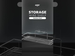 ক্ষতিমুক্ত মাউন্টিং স্টেইনলেস স্টীল শাওয়ার ক্যাডি স্ব-আঠালো মাউন্ট বাথরুম আনুষাঙ্গিক