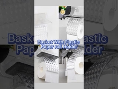 ডব্লিউজিও স্বচ্ছ বাথরুম সাবান ডিশ হোল্ডার শাওয়ার রেল কাগজ তোয়ালে জন্য প্লাস্টিক