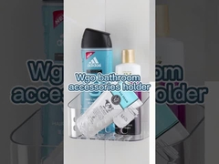 ক্ষতি মুক্ত পরিষ্কার রান্নাঘর সংগঠক পাত্রে বাথরুমের জন্য ওয়াল মাউন্ট