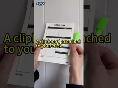 সর্বাধিক মসৃণ পৃষ্ঠের উপর আঠালো অফিস ও স্কুল স্টেশনারি হোয়াইটবোর্ড সাপ্তাহিক পরিকল্পনা মুদ্রণযোগ্য