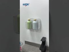 পেটেন্টকৃত স্টিকার মাউন্ট শক্তিশালী স্বচ্ছ বাথরুম ফিটিং ঝরনা ক্যাডিজ টুথব্রাশ কাপ