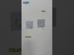 স্ব-আঠালো স্বচ্ছ হুক বাথরুমের কাপড়ের হ্যাঙ্গার কোন অবশিষ্টাংশ নেই হুক নোংরা ট্র্যাক সমস্যার বিদায় বলে