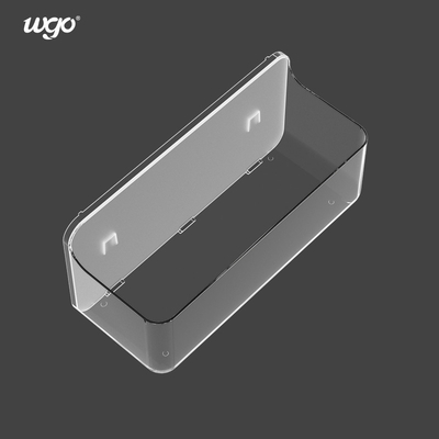 WGO 280mm ধোয়া যায় এমন ফিক্সড বাথরুম ক্যাডি হোল্ডার জেল সাকশন শাওয়ার ক্যাডি