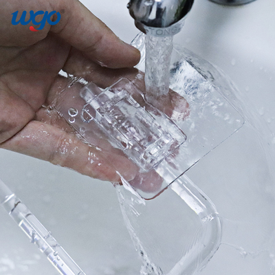 14.5cm স্ব আঠালো পরিষ্কার টয়লেট পেপার হোল্ডার PET PC রোলার ISO 9001