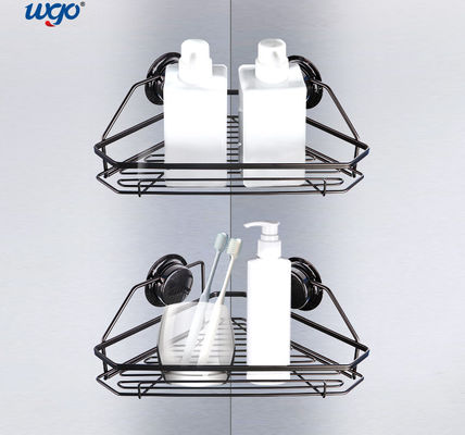 মরিচা মুক্ত ধোয়া যায় ঝুলন্ত কর্নার ঝরনা শেল্ফ সাকশন স্টেইনলেস স্টীল