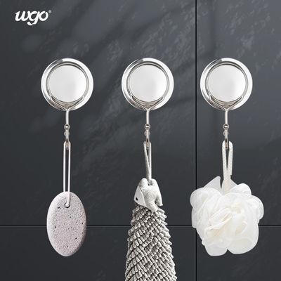 WGO 5kg SS201 স্টেইনলেস স্টীল রোব হুকস বাথরুম শাওয়ার ডোর হুক