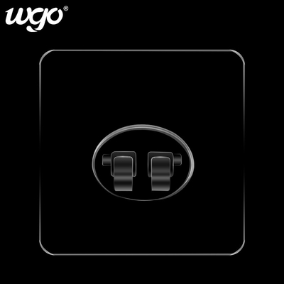 WGO স্বচ্ছ স্টিকি বাকল ঝরনা ক্যাডি আঠালো স্ট্রিপস ওয়্যার শেল্ফ ফিক্সচার