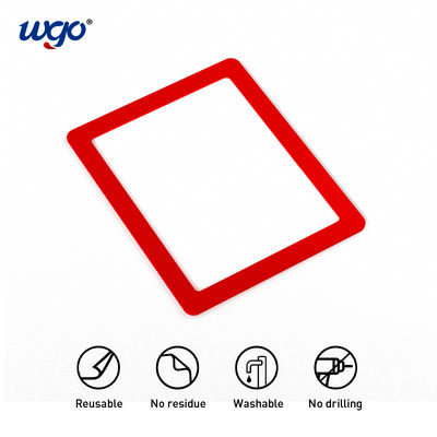 দেয়ালের জন্য 8.5x11 স্ব-আঠালো সাইন ধারক, কোন চুম্বকের প্রয়োজন নেই সাইন ডিসপ্লে ফ্রেম