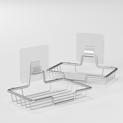 স্পঞ্জ কেস ডিসপেনসার আনুষঙ্গিক বাথরুম সাবান ডিশ স্ব আঠালো মাউন্ট করা