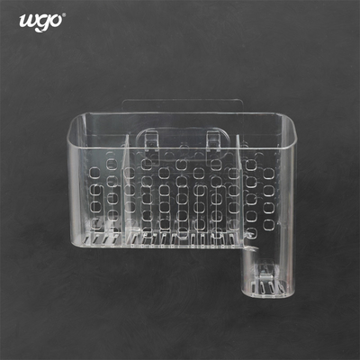 280 মিমি পিইটি ওয়াল মাউন্ট করা টুথব্রাশ ক্যাডি আইএসও 9001 ড্যামেজ ফ্রি বাস্কেট হোল্ডার