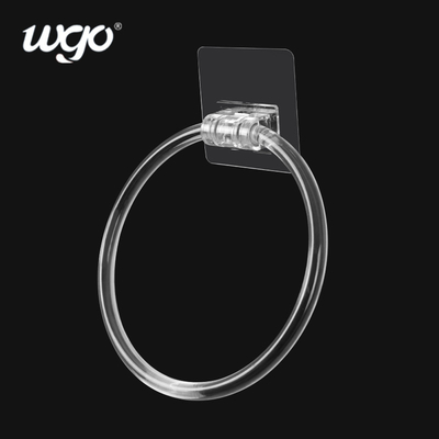 4kg অপসারণযোগ্য ঝুলন্ত বাথরুম তোয়ালে রিং হোল্ডার পলিভিনাইল ক্লোরাইড স্টিকার