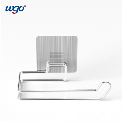 স্ব আঠালো ইনস্টল বাথরুম কাগজ রোল হোল্ডার ক্ষতি বিনামূল্যে মাউন্ট