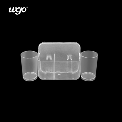 32 সেমি প্রশস্ত স্ব-আঠালো টুথব্রাশ হোল্ডার সংগঠক হোল্ডার টুথপেস্ট ডিসপেনসার সহ বাথরুমের সজ্জা