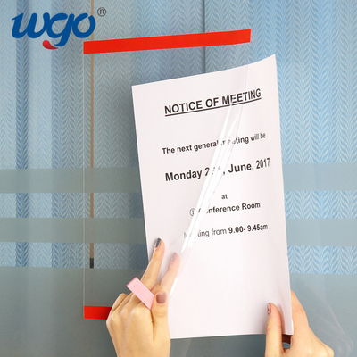 এক্রাইলিক ডকুমেন্ট 8.5 X11 ক্লিয়ার সাইন হোল্ডার রিপজিশনযোগ্য ODM OEM ওয়াল মাউন্ট