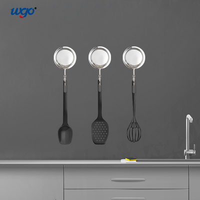 মাল্টিফাংশনাল বাথরুম ওয়াল হুক 6 কেজি লোড হচ্ছে SS201 ওয়াল মাউন্ট করা তোয়ালে হুক